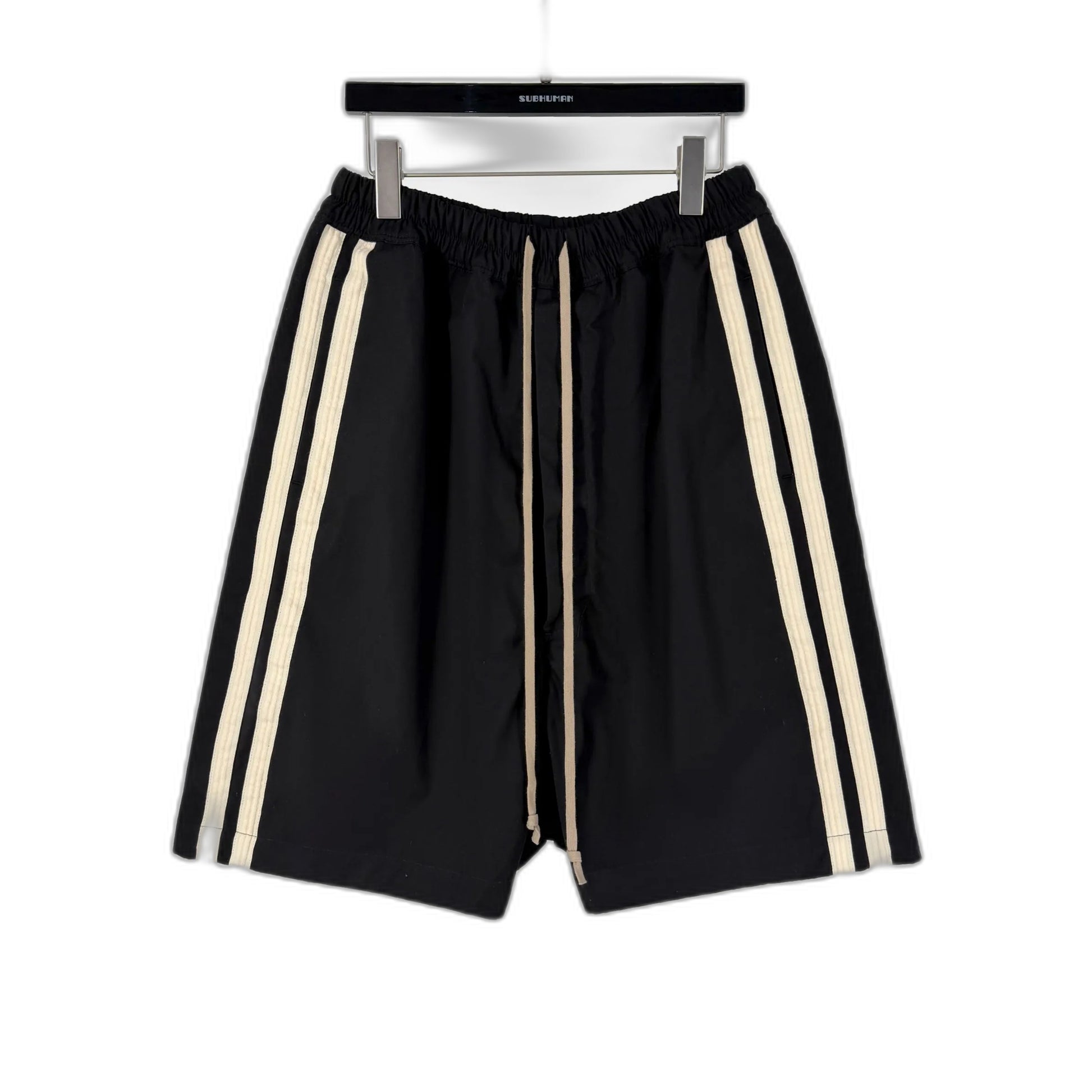 RICK OWENS Side Stripe Sarouel Half Pants