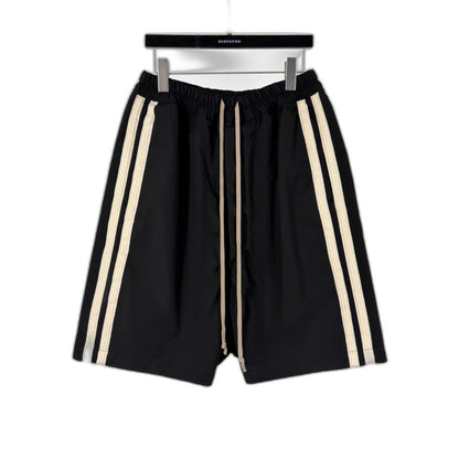 RICK OWENS Side Stripe Sarouel Half Pants