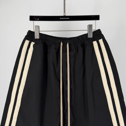 RICK OWENS Side Stripe Sarouel Half Pants