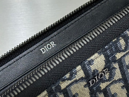 Dior Round zipper wallet