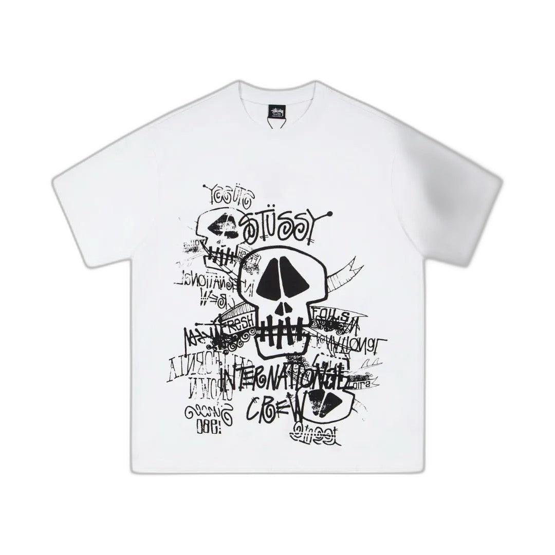 Stussy Skulls Tee Pigment Dyed "Natural"