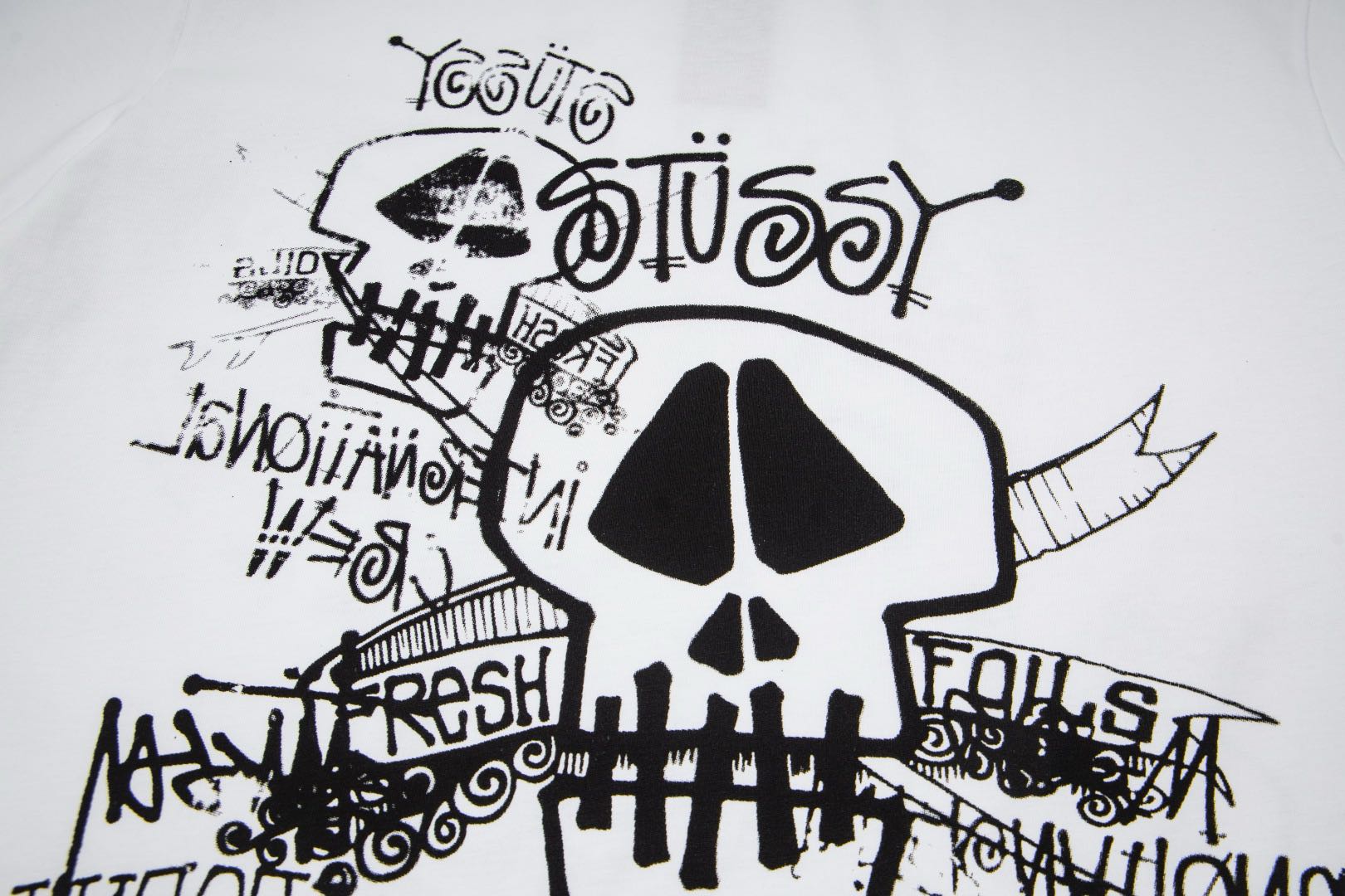 Stussy Skulls Tee Pigment Dyed "Natural"