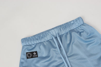 Chrome Hearts Mesh Varsity Shorts 'Blue'