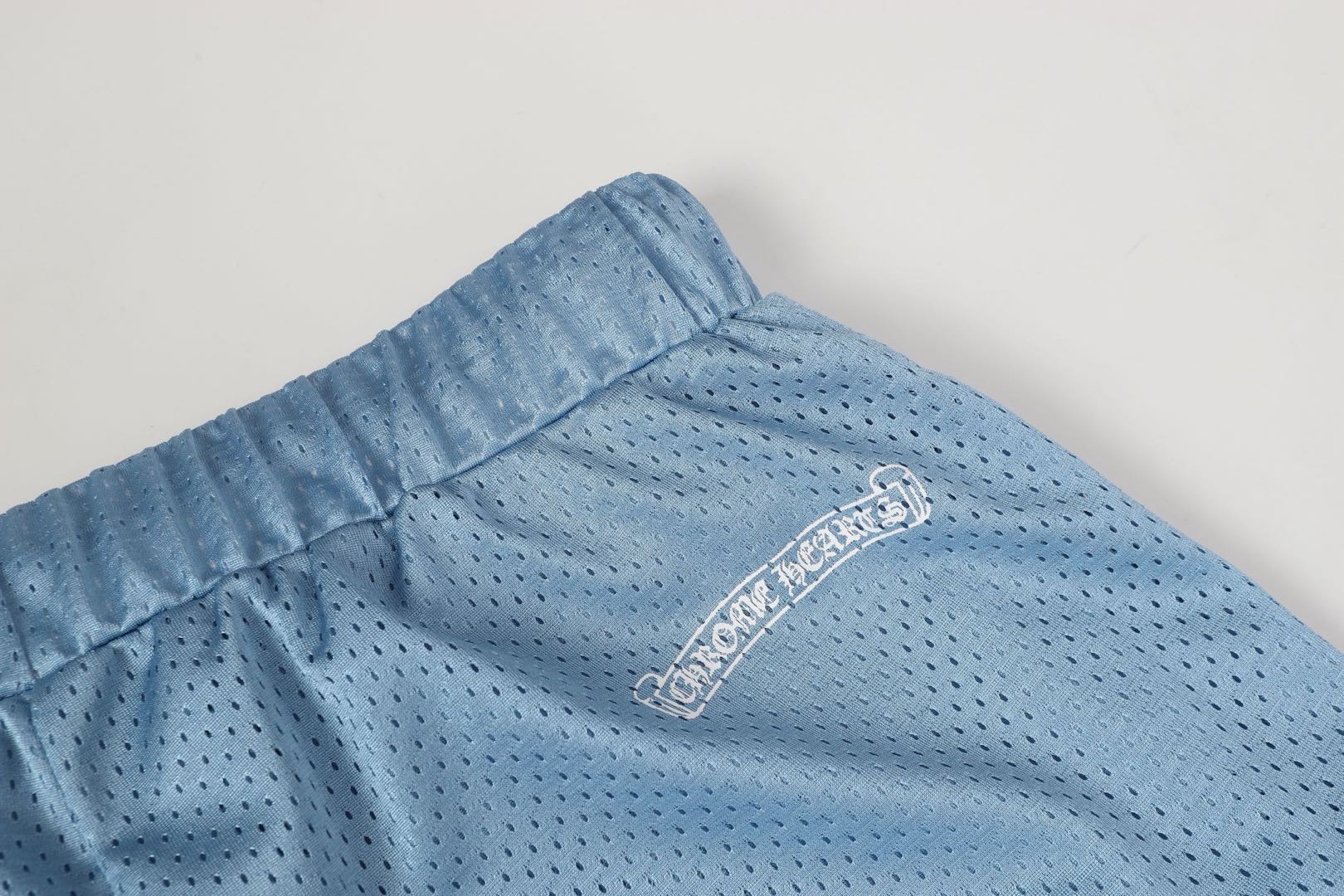 Chrome Hearts Mesh Varsity Shorts 'Blue'