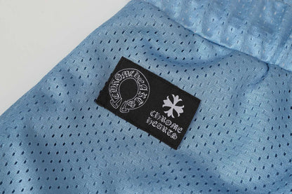 Chrome Hearts Mesh Varsity Shorts 'Blue'