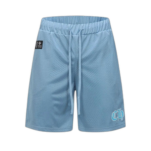 Chrome Hearts Mesh Varsity Shorts 'Blue'