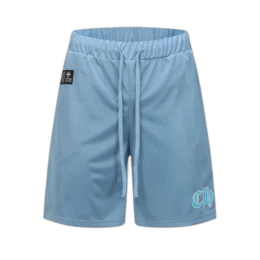 Chrome Hearts Mesh Varsity Shorts 'Blue'