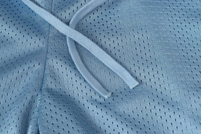 Chrome Hearts Mesh Varsity Shorts 'Blue'