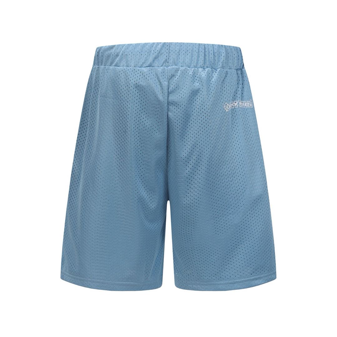 Chrome Hearts Mesh Varsity Shorts 'Blue'