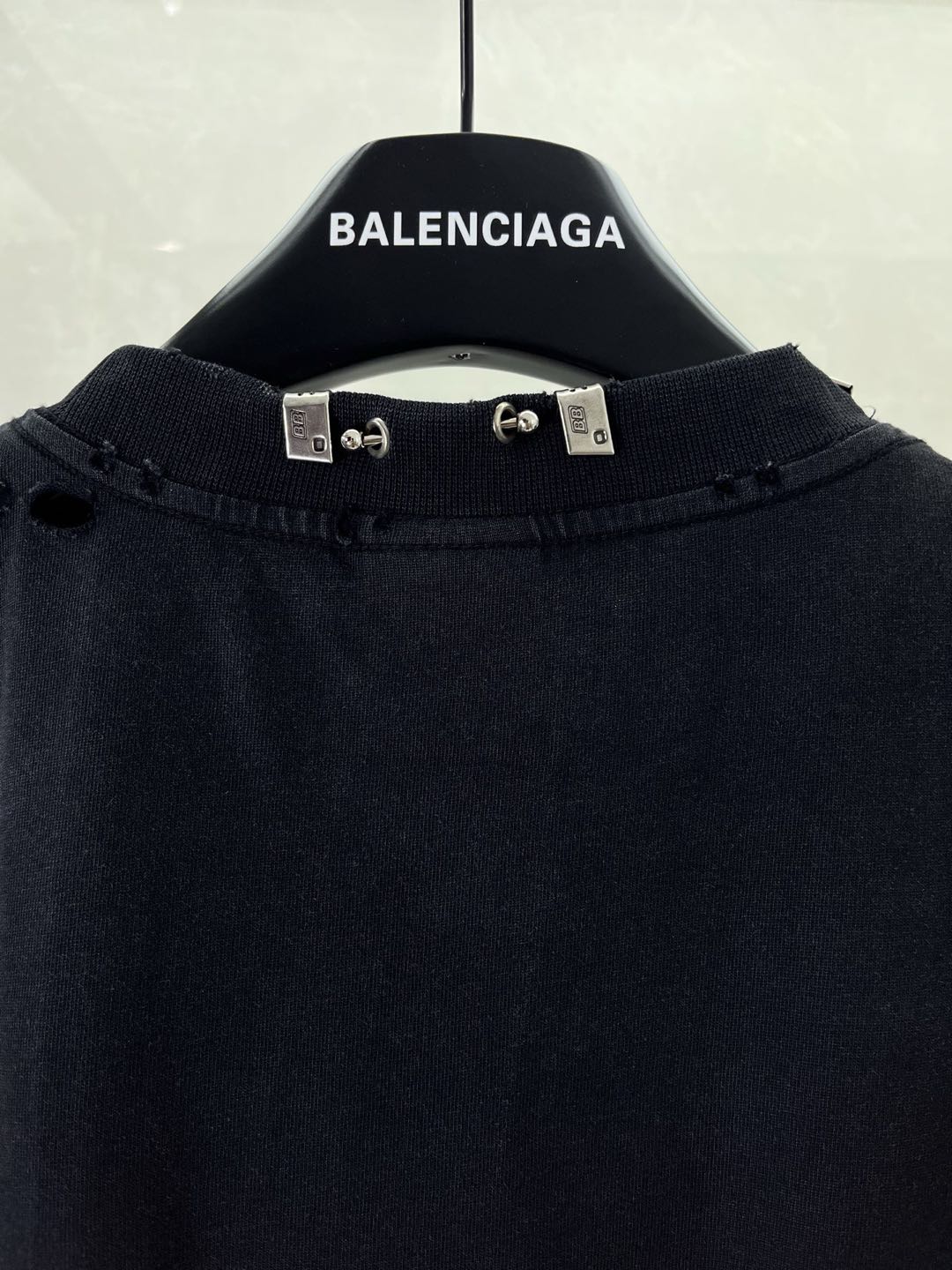 Balenciaga distressed short-sleeved T-shirt