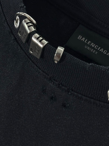 Balenciaga distressed short-sleeved T-shirt