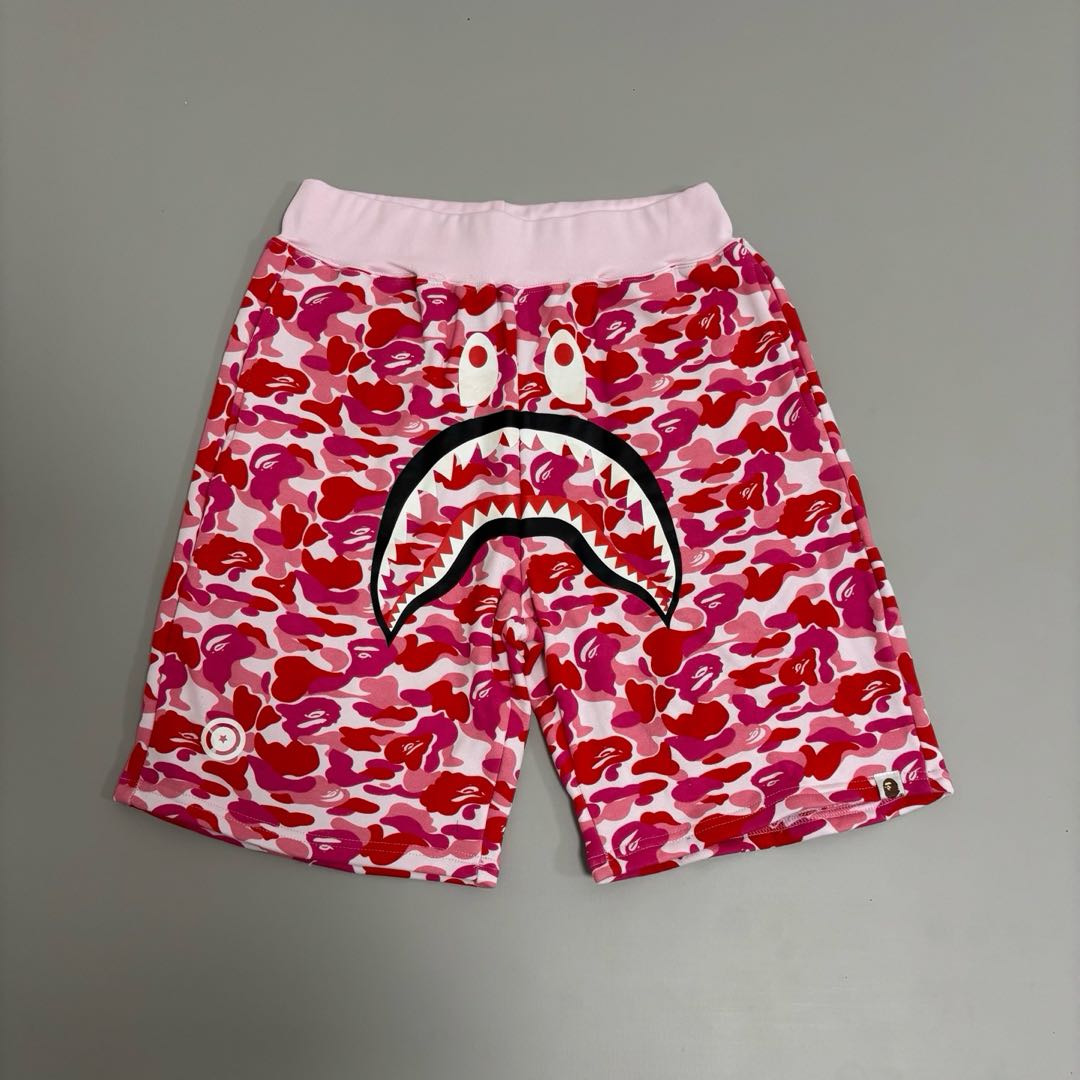 BAPE Space Camo Shark Sweat Shorts (SS21) White