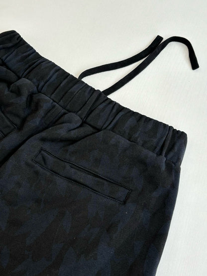 Chrome Hearts Cemetery Cross All Over Print Sweat Shorts "Black"
