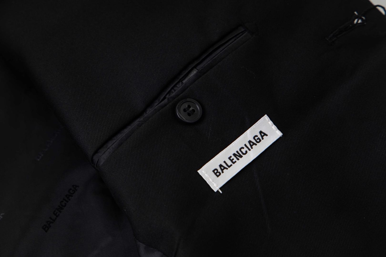 Balenciaga Men's Washed Jacket in Black