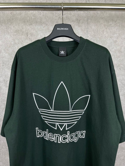 Balenciaga 24ss clover joint embroidery T-shirt