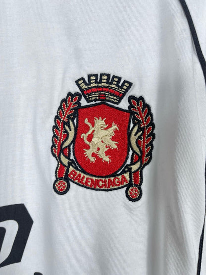 BALENCIAGA   SOCCER LONG SLEEVE OVERSIZED T-SHIRT