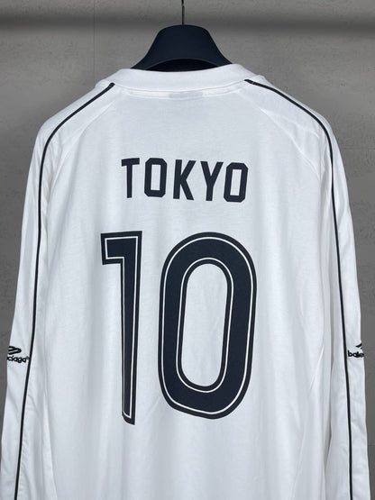 BALENCIAGA   SOCCER LONG SLEEVE OVERSIZED T-SHIRT