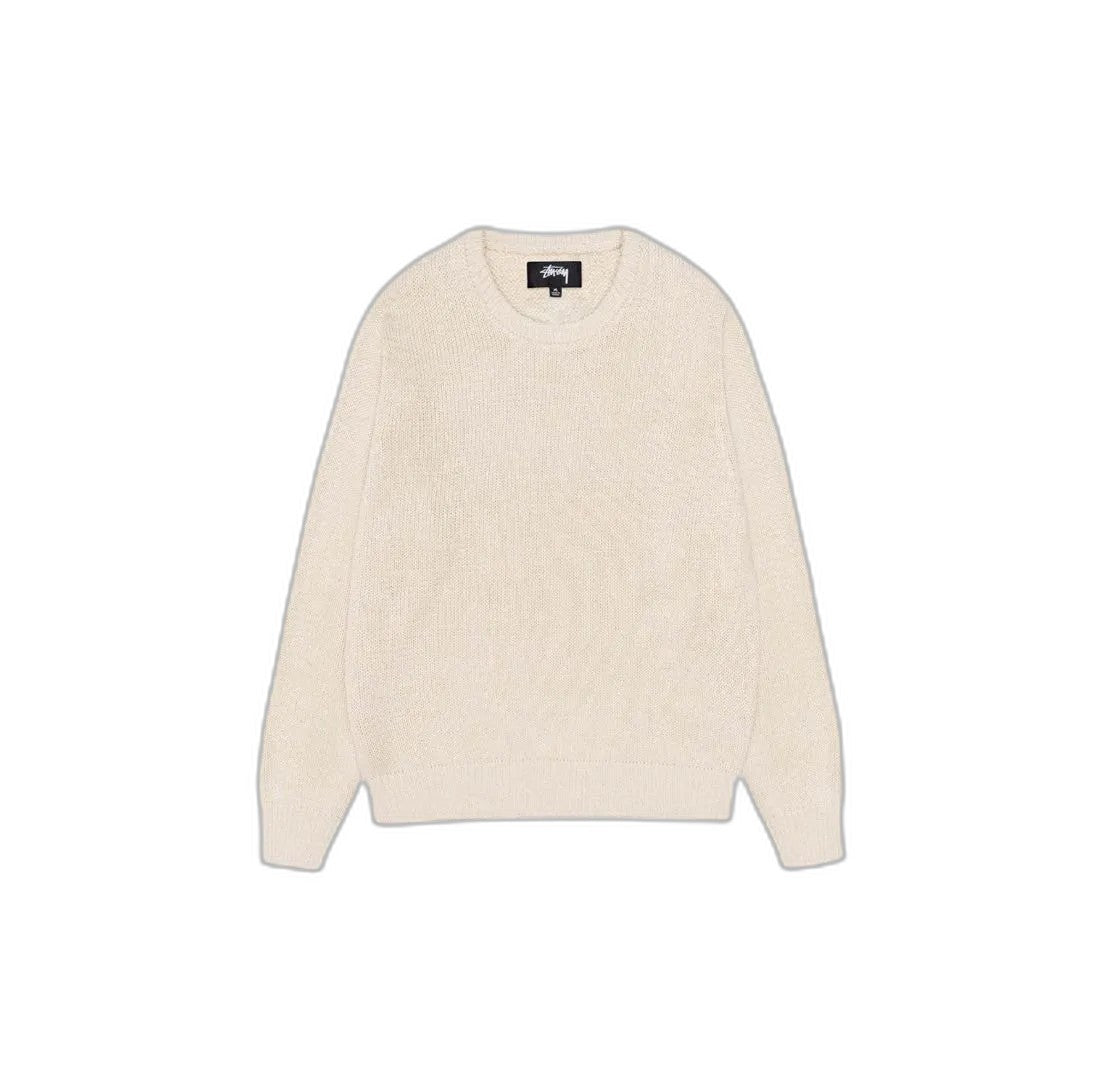 Stussy Surfman Icon Cotton Linen Crew Ivory