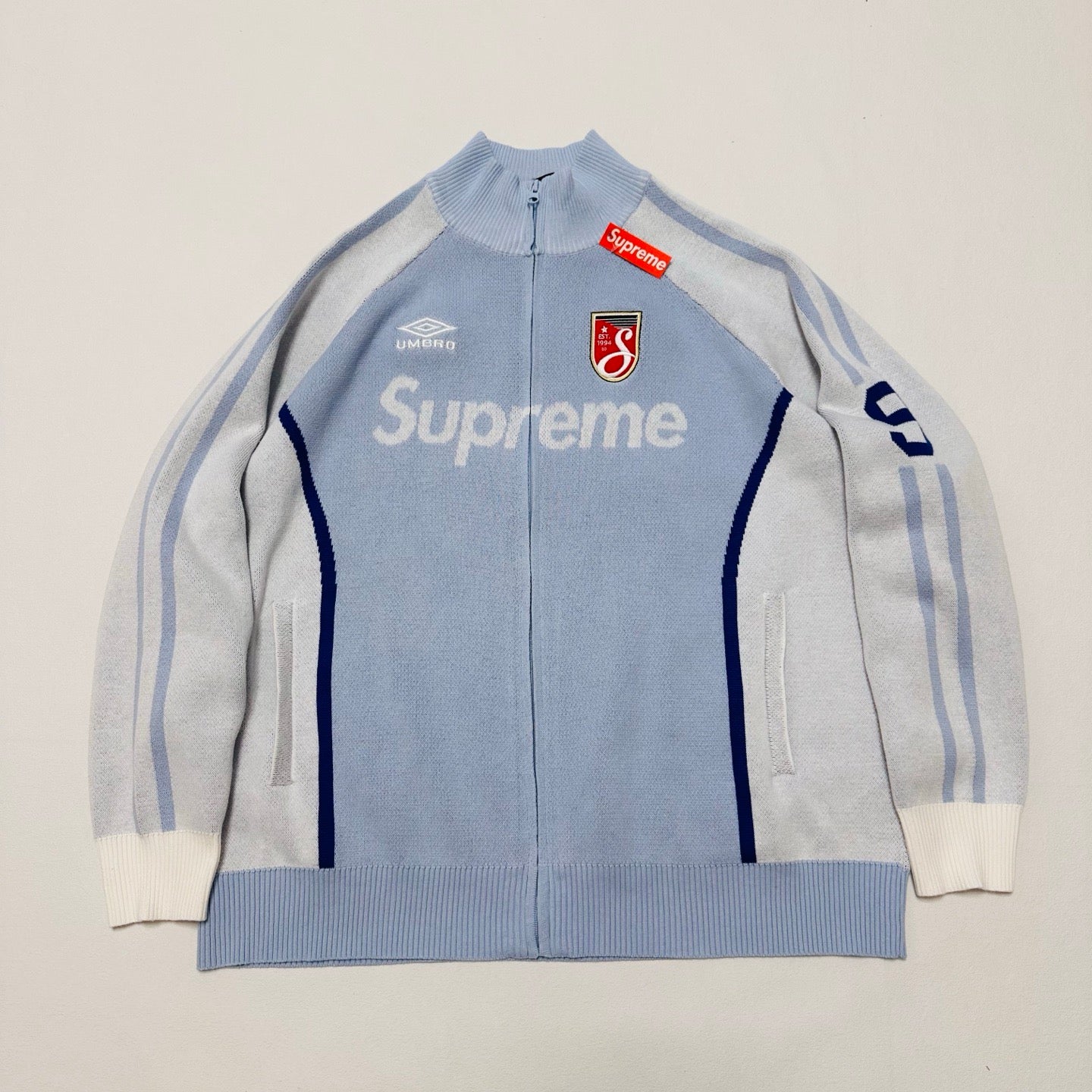 Supreme x Umbro Zip Up Sweater Purple 25SS
