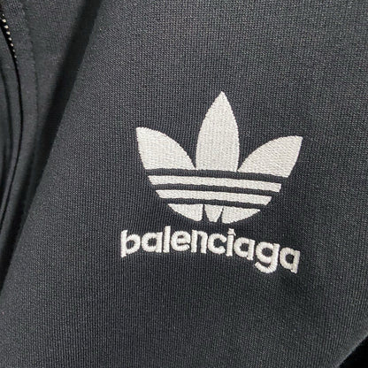 adidas BALENCIAGA Zip-Up Hoodie Small Fit "Black"