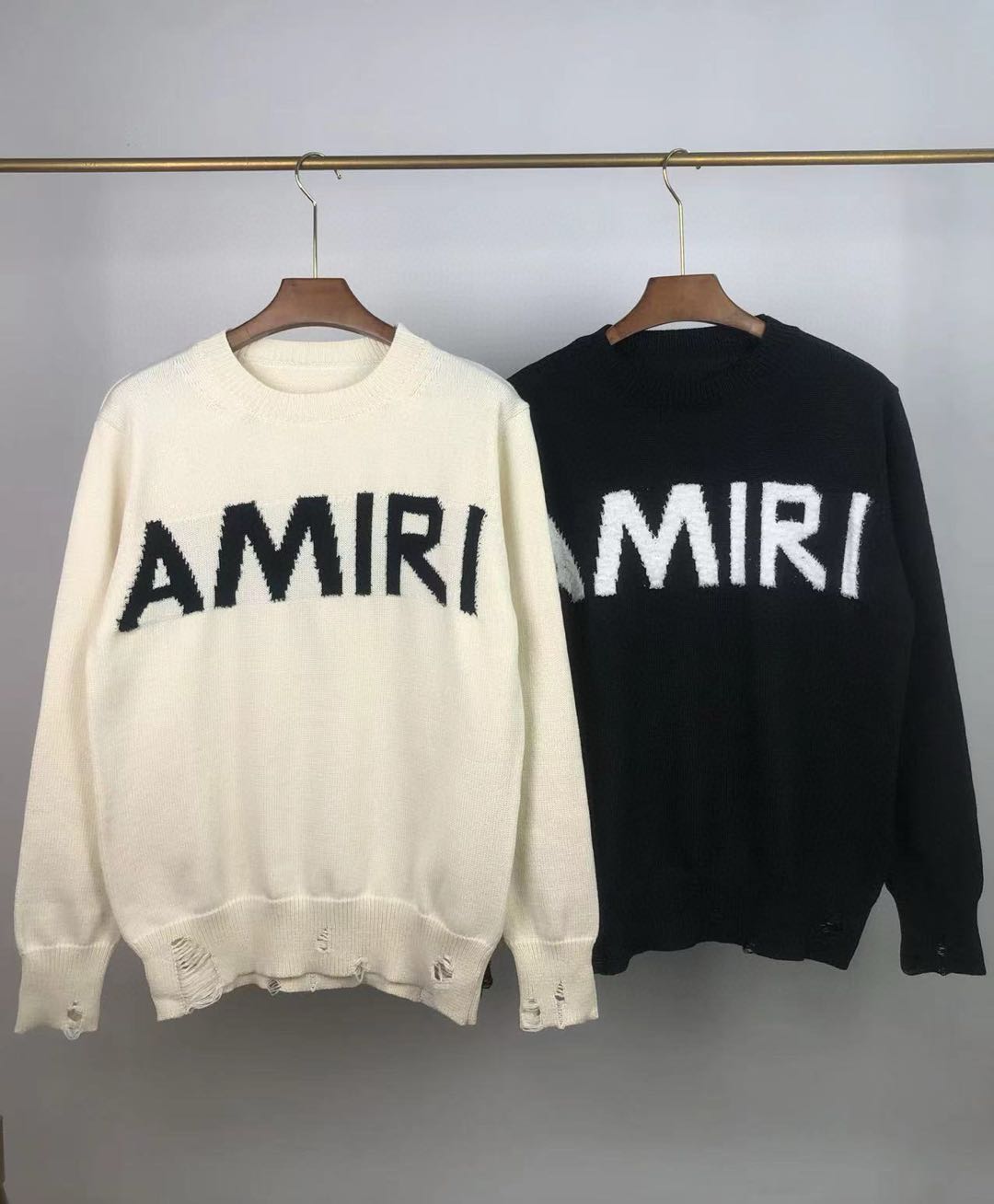 Amiri Destroyed effect sweater
