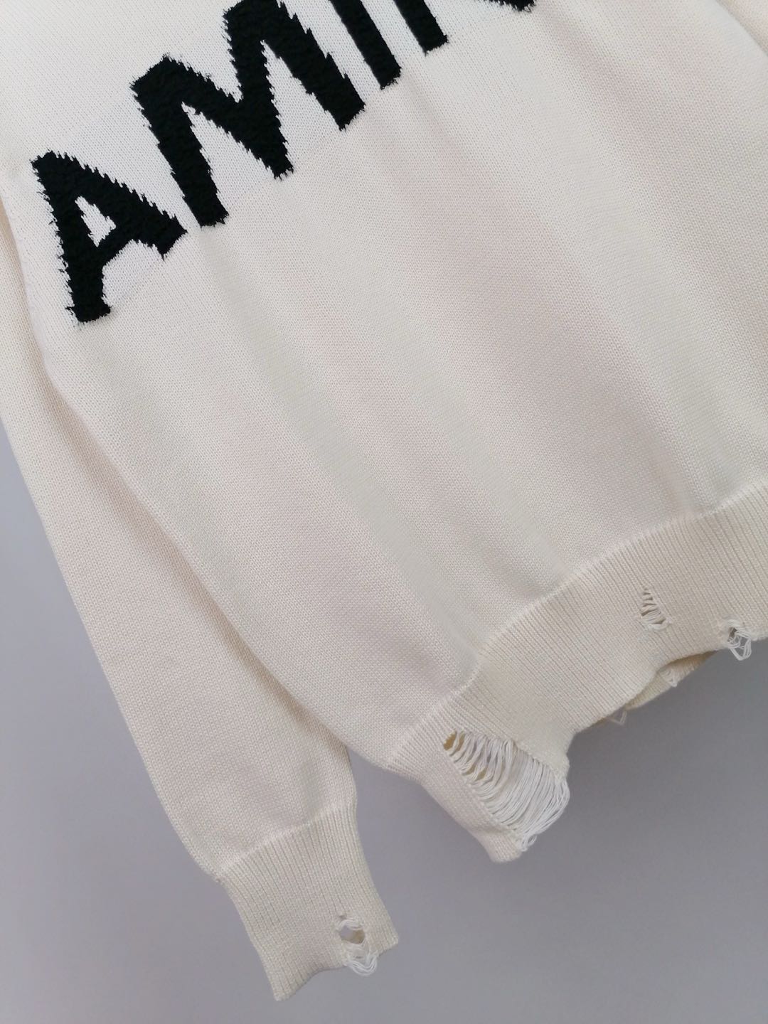 Amiri Destroyed effect sweater