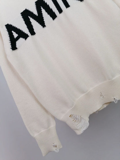 Amiri Destroyed effect sweater