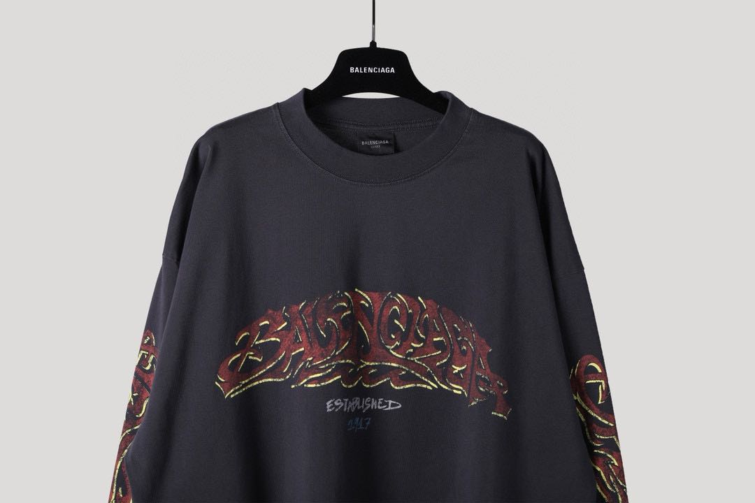 Balenciaga SS23 letter print sweatshirt