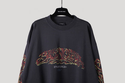 Balenciaga SS23 letter print sweatshirt