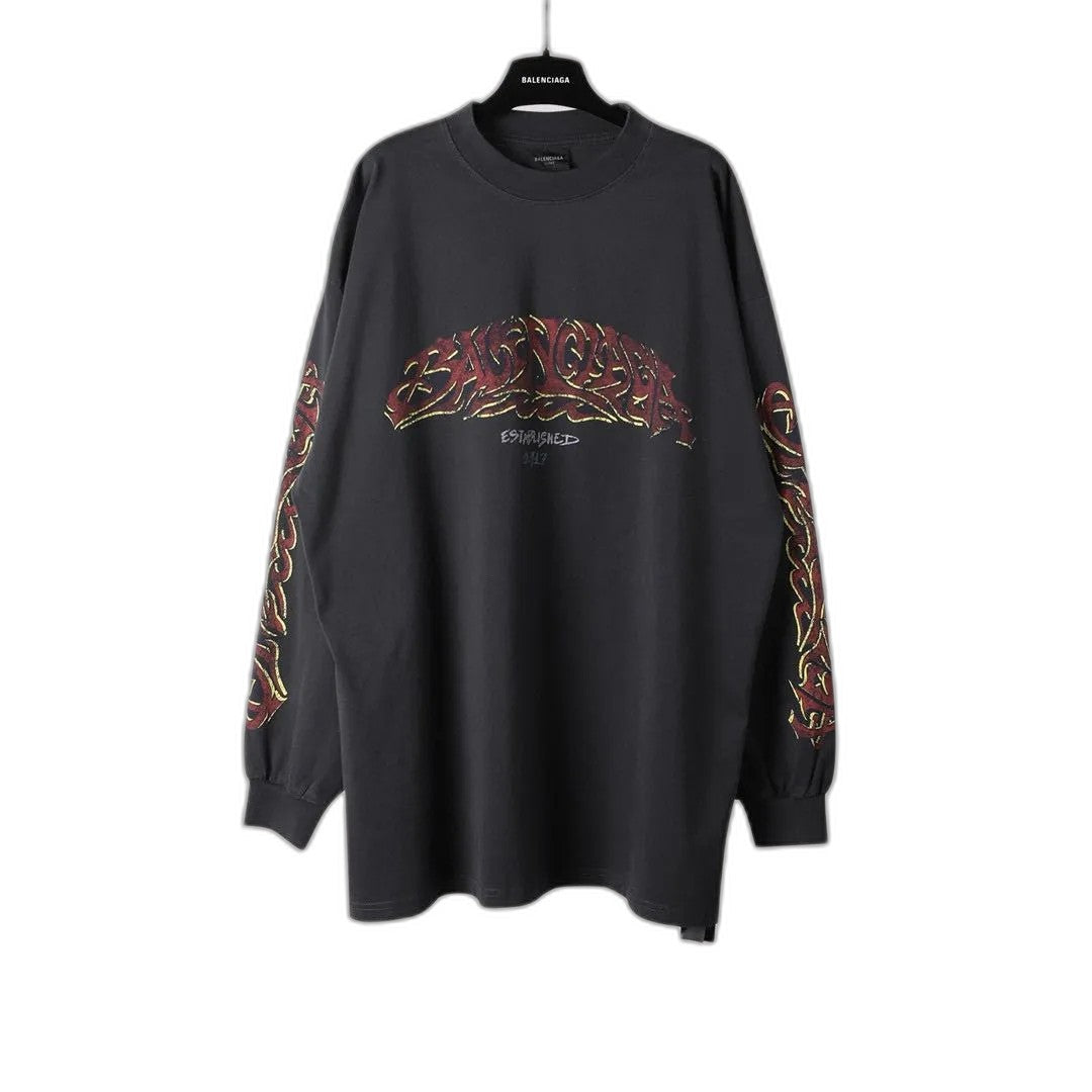 Balenciaga SS23 letter print sweatshirt