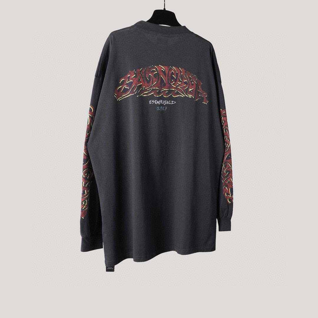 Balenciaga SS23 letter print sweatshirt