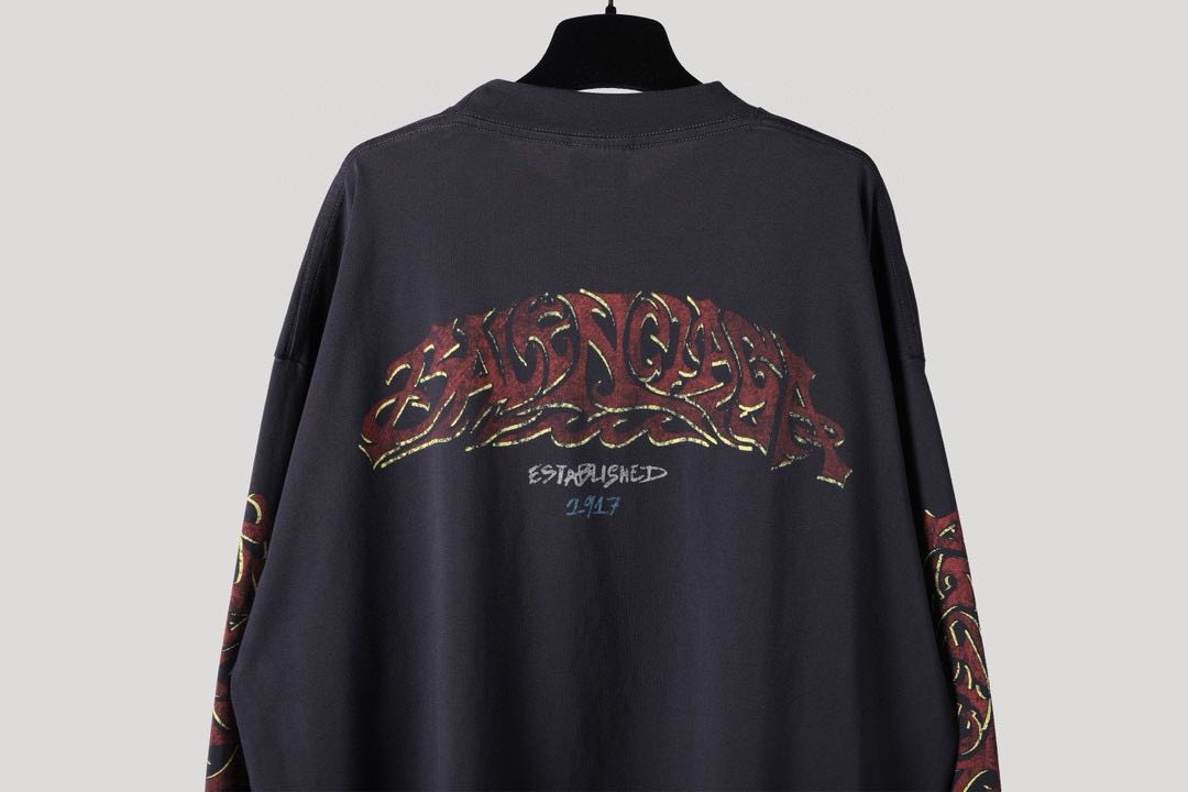 Balenciaga SS23 letter print sweatshirt