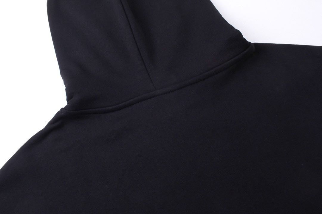 Balenciaga x adidas Logo Oversized Hoodie 'Black White'