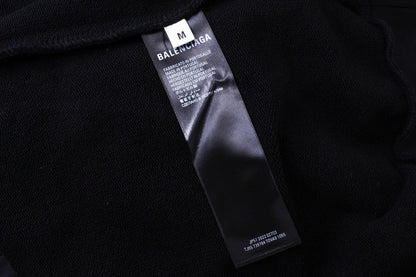 Balenciaga x adidas Logo Oversized Hoodie 'Black White'