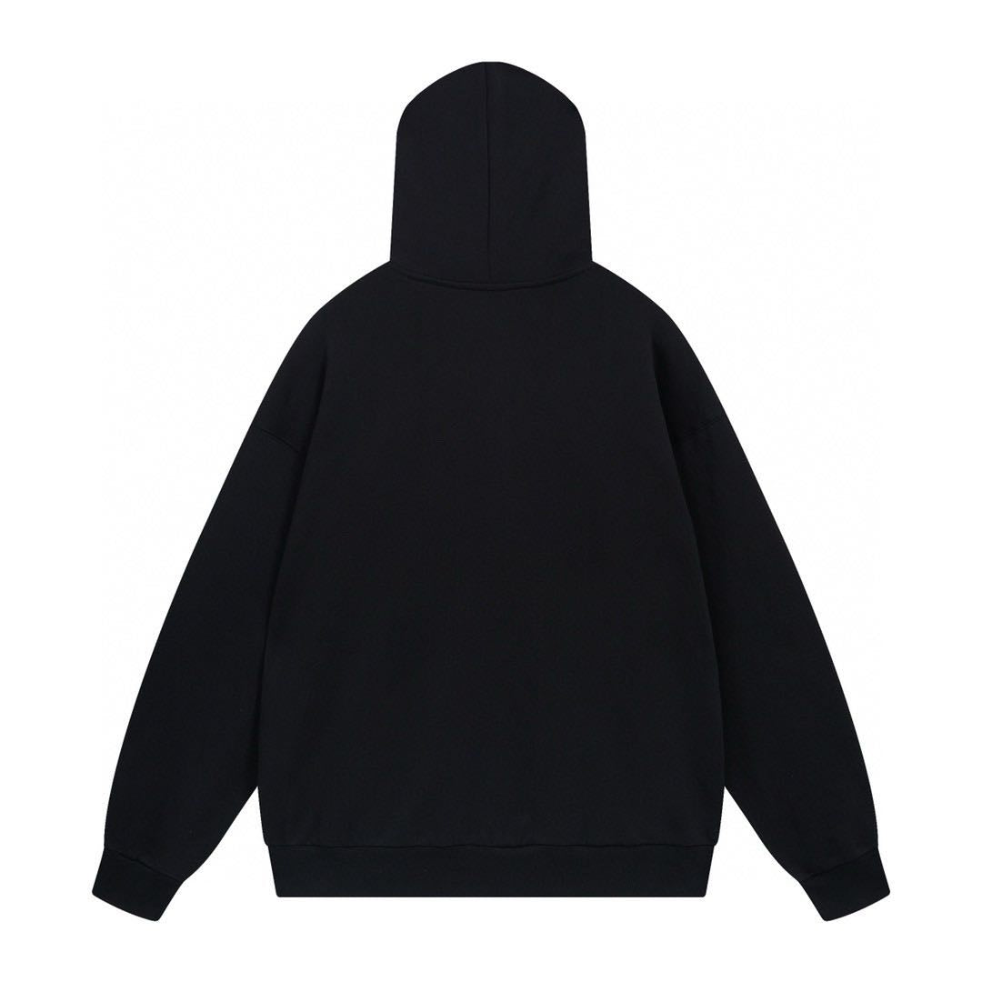 Balenciaga x adidas Logo Oversized Hoodie 'Black White'