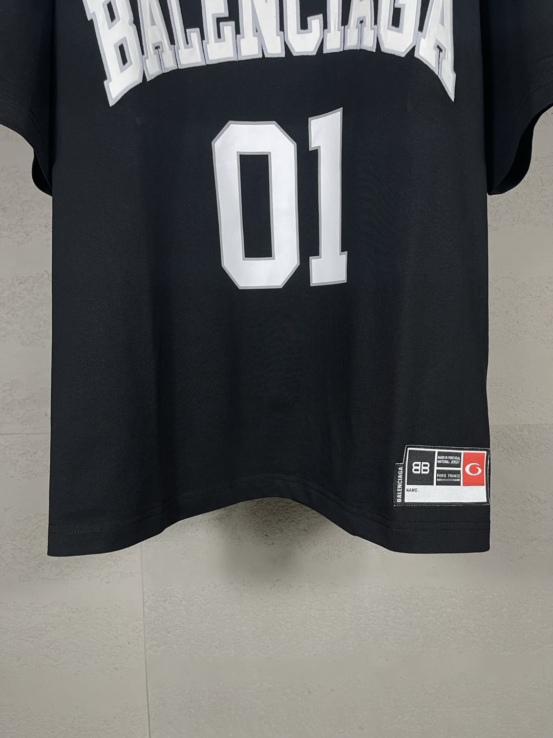 BALENCIAGA Men's Basketball Series Oversized T-Shirt "black"
