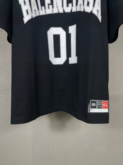 BALENCIAGA Men's Basketball Series Oversized T-Shirt "black"
