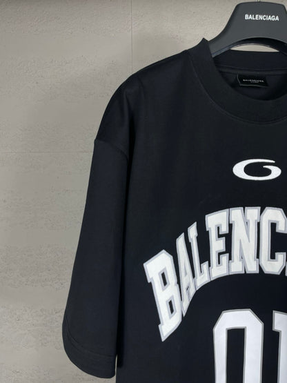 BALENCIAGA Men's Basketball Series Oversized T-Shirt "black"