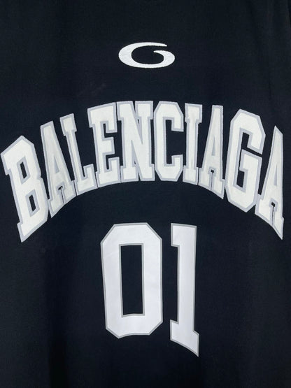 BALENCIAGA Men's Basketball Series Oversized T-Shirt "black"