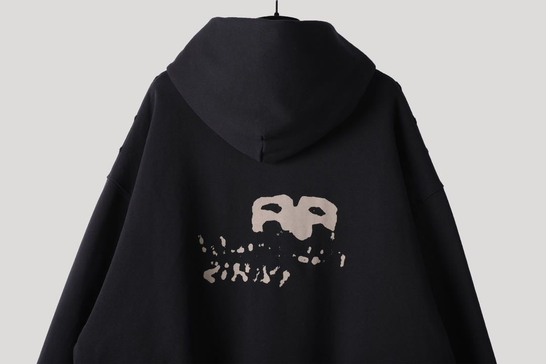 Balenciaga Hand-Drawn BB Icon Hoodie Large Fit 'Black'