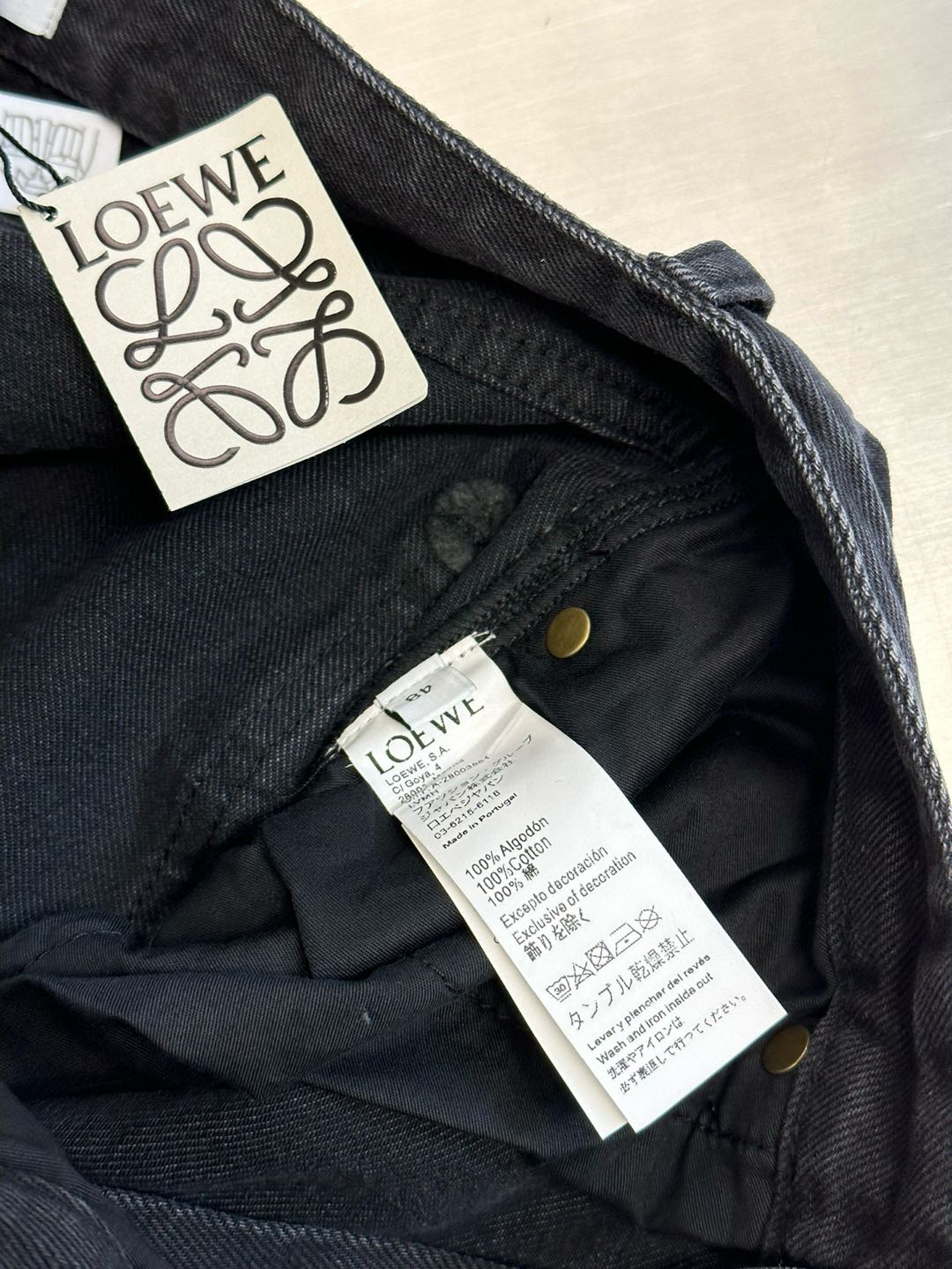 LOEWE Button Flight Jeans Loose Fit Jeans