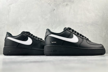 Supreme × Nike Air Force 1 Low "Black/White"