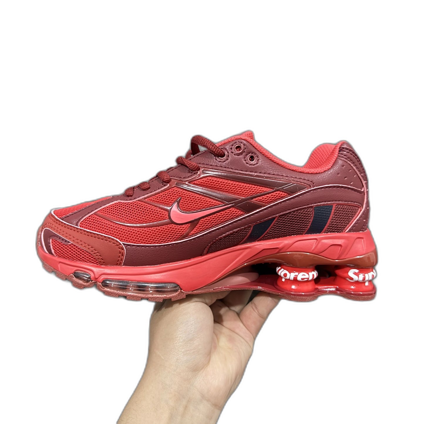 Supreme × Nike Shox Ride 2 "Speed Red/Siren Red-Barn"