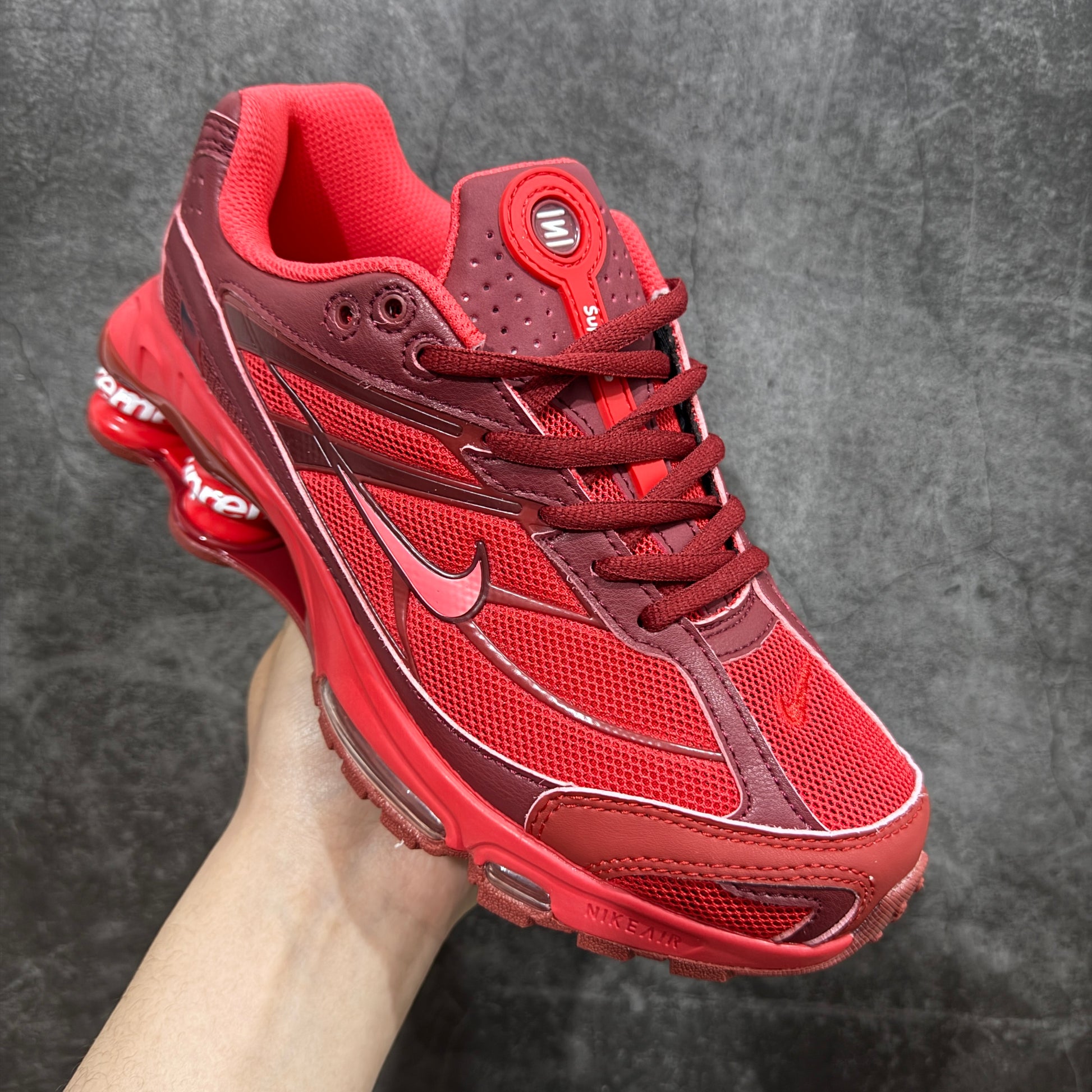 Supreme × Nike Shox Ride 2 "Speed Red/Siren Red-Barn"