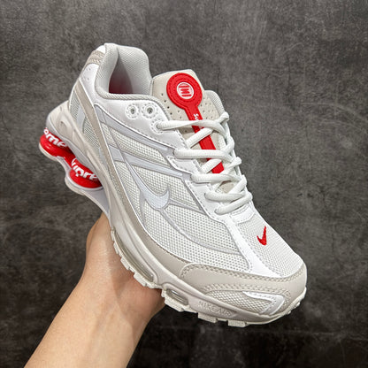 Supreme × Nike Shox Ride 2 "White/Grey Fog/Flat Platinum"