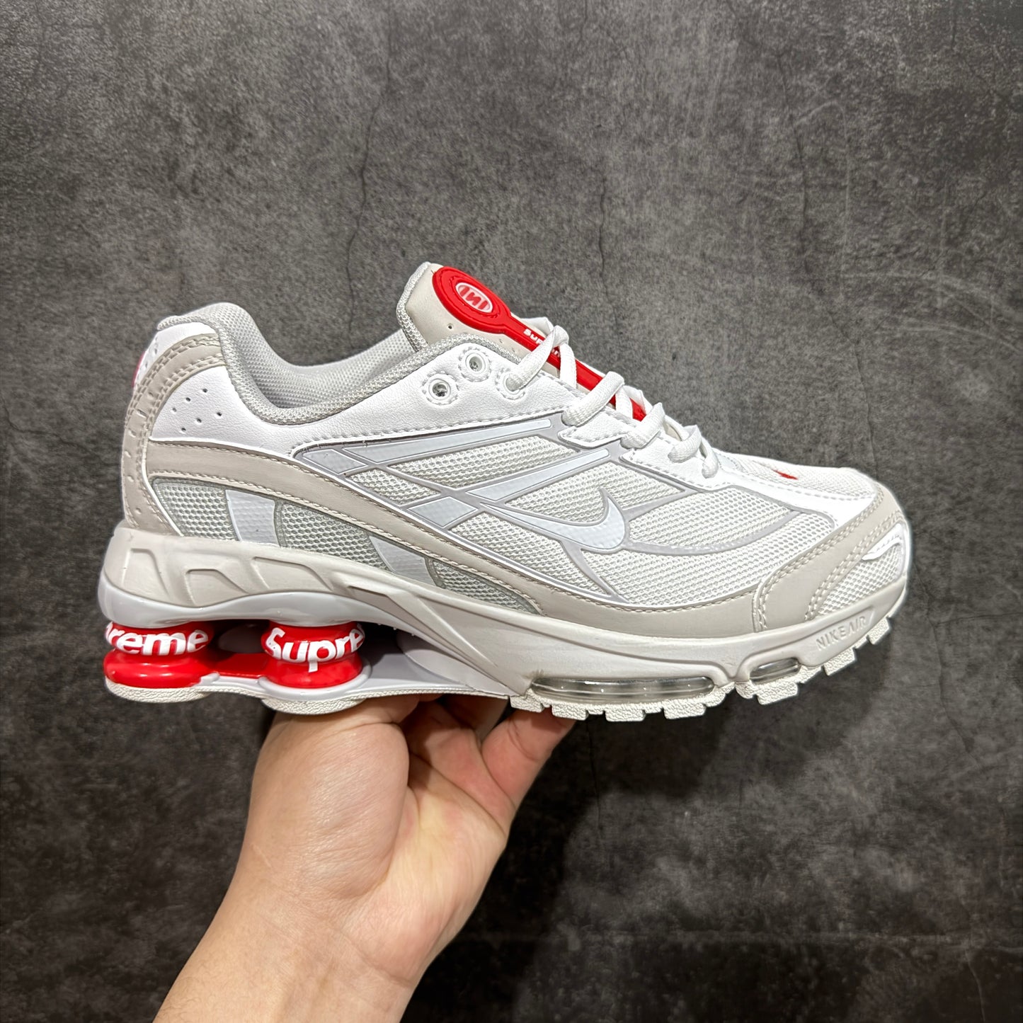 Supreme × Nike Shox Ride 2 "White/Grey Fog/Flat Platinum"
