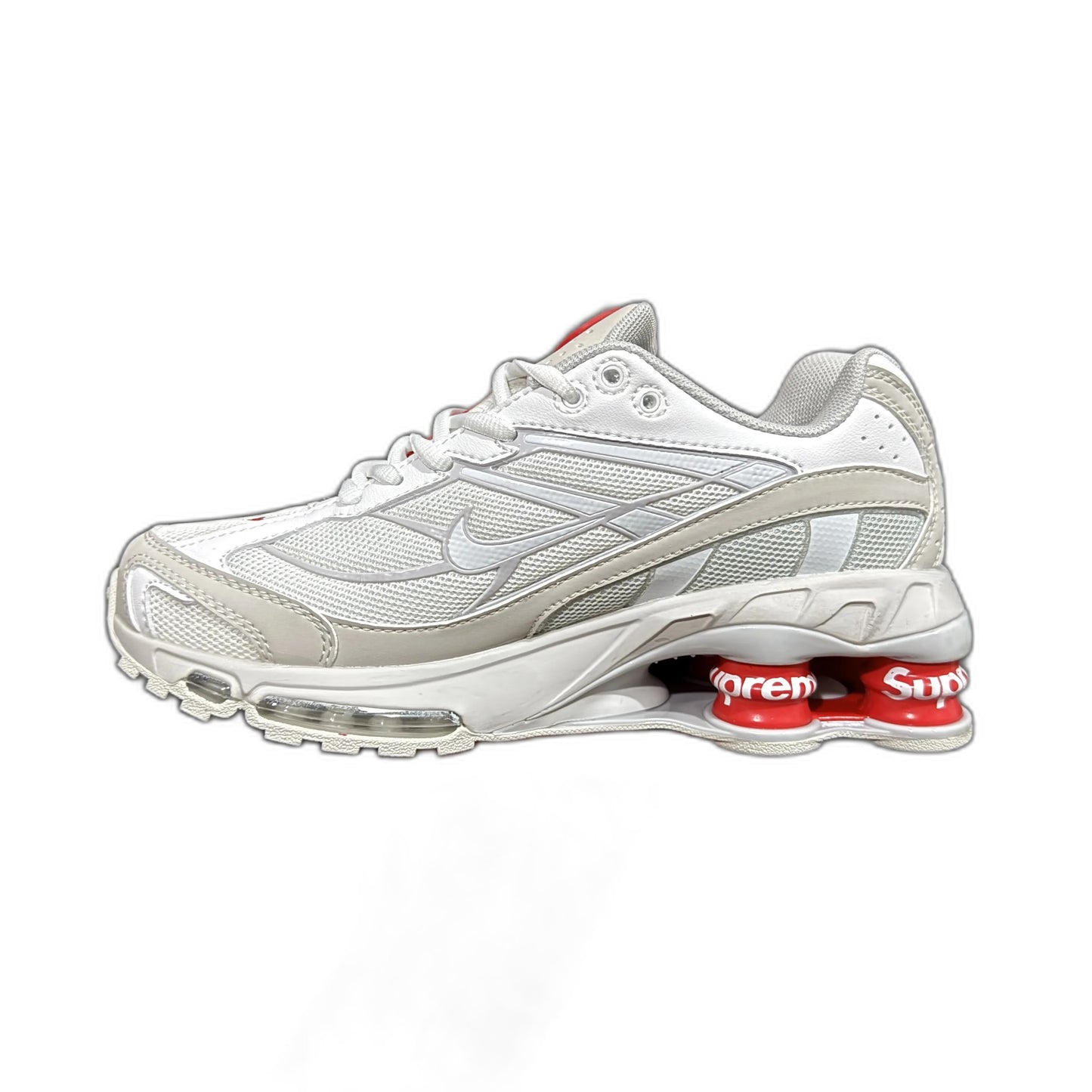 Supreme × Nike Shox Ride 2 "White/Grey Fog/Flat Platinum"