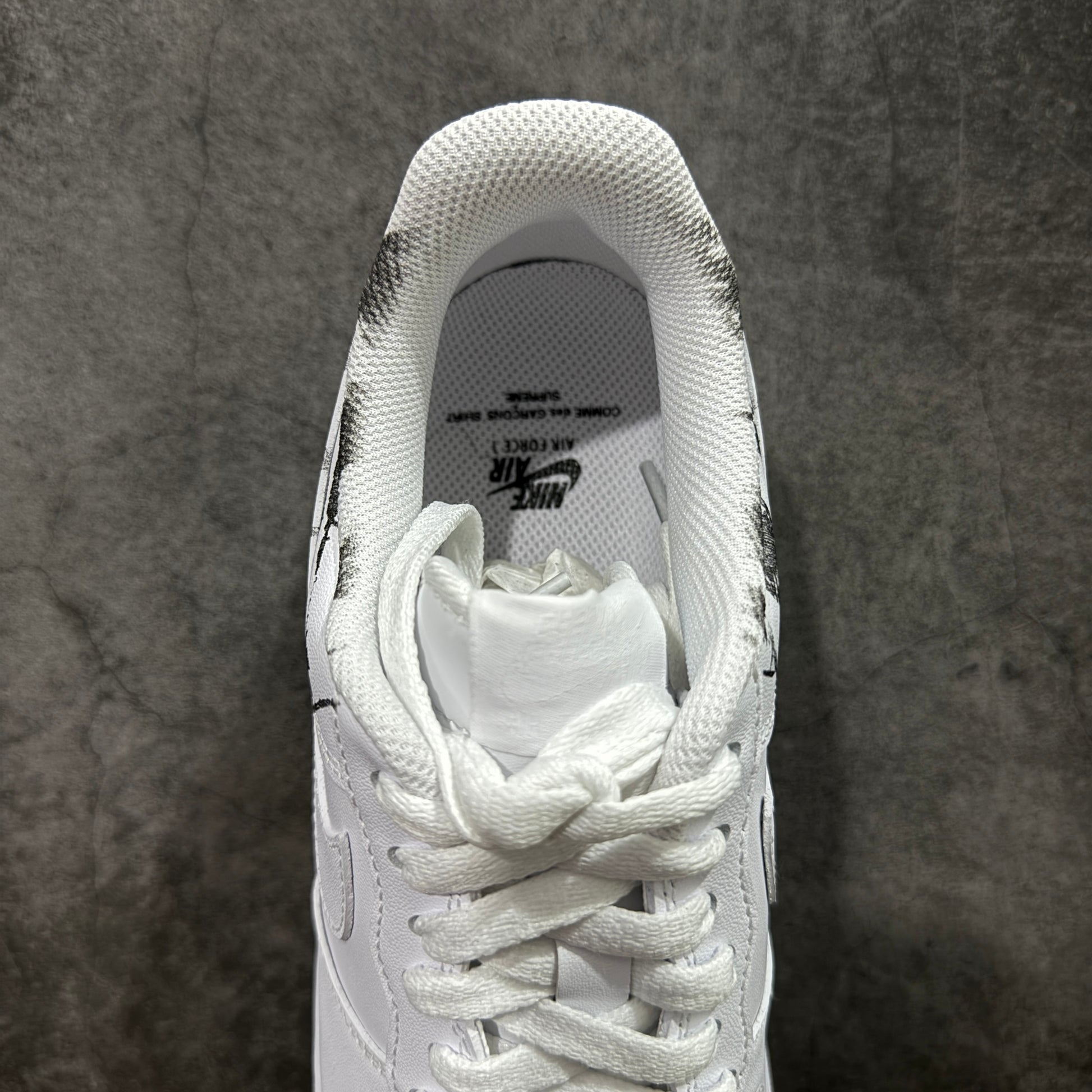 Supreme × Comme des Garçons SHIRT × Nike Air Force 1 Low "White"