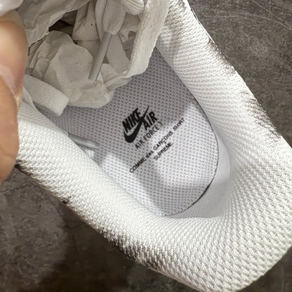 Supreme × Comme des Garçons SHIRT × Nike Air Force 1 Low "White"
