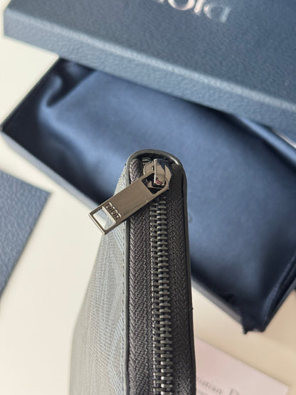 Dior CD Diamond Long Zip Wallet